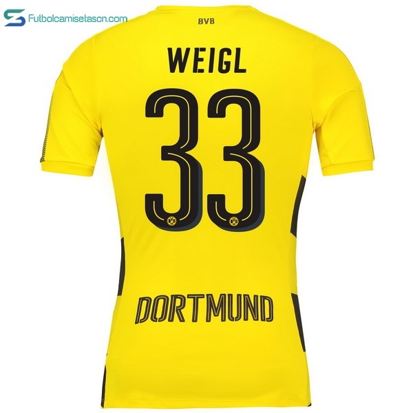 Camiseta Borussia Dortmund 1ª Weigl 2017/18
